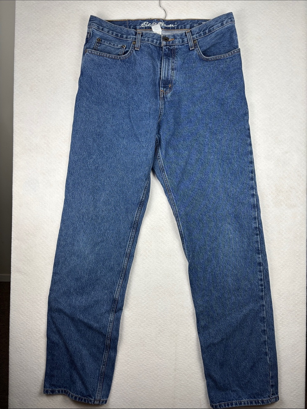 Eddie Bauer Traditional Fit Jeans Men’s 35x36 Blue Straight Leg Classic Denim